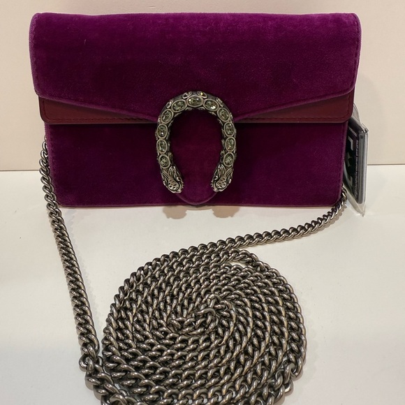 Gucci Dionysus Super Mini Purple Velvet Bag - Picture 1 of 13